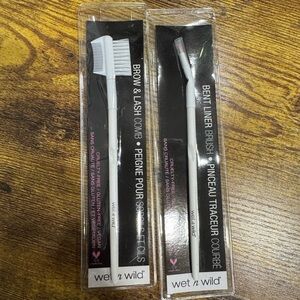 Wet n Wild Brow & Lash Comb and Bent Liner Brush Set